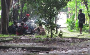 NONGKONG DI KAWASAN HUTAN KOTA KLATEN