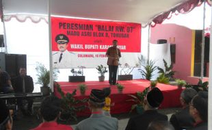 Gedung Serba Guna Perum Madu Asri Karanganyar Diresmikan