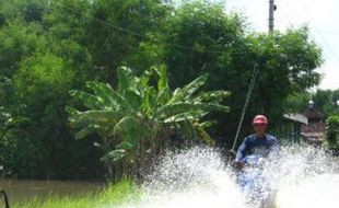 WONOSARI: Banjir Ganggu Aktivitas Warga