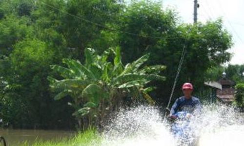 WONOSARI: Banjir Ganggu Aktivitas Warga