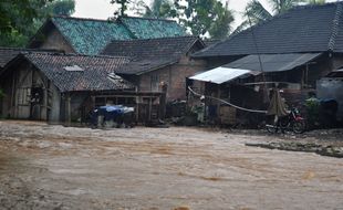 BENCANA ALAM : Warga Pacitan Terseret Banjir Bersama Ternaknya