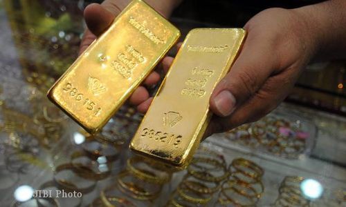 HARGA EMAS HARI INI : Harga Jual Emas Antam Turun Rp1.000, Buyback Turun Rp3.000 