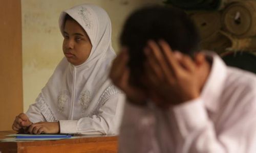 Siswa Low Vision Bebas Pilih Bantuan Saat UAN 