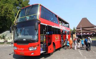 Hore, Bus Tingkat Werkudara Solo Sudah Boleh Masuk Wilayah Sukoharjo