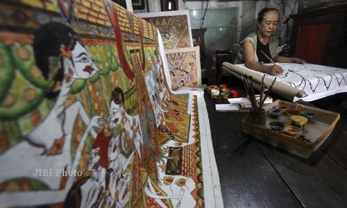 PEMBUATAN LUKISAN WAYANG BEBER