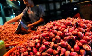 HARGA KEBUTUHAN POKOK : Harga Bawang Putih dan Merah Berangsur Turun