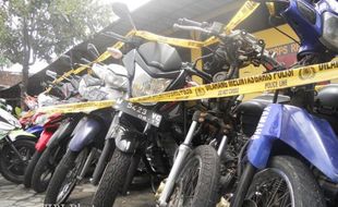 Ini Sejumlah Motor yang Diamankan Polresta Jogja dari Tersangka Jaringan Curanmor