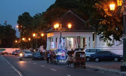 BERINGIN ALKID TERBAKAR : Pohon Beringin Tetap Terlihat Segar