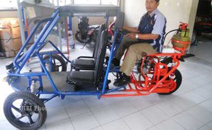 Bekot, Becak Bermotor Hybrid Kreasi SMKN 2 Purwodadi