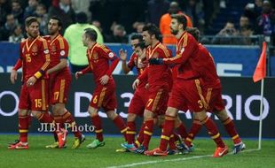 PRANCIS VS SPANYOL : Spanyol Unggul Tipis 0-1