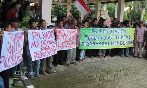 Warga Mojodoyong Desak DPRD Sragen Usut Dugaan Kecurangan Pilkades 