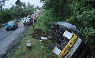 KECELAKAAN SRAGEN : Perjalanan Kegiatan Sarling, Ali Tewas Terlindas Truk