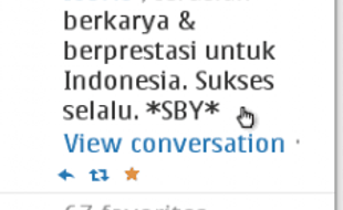 TWITTER SBY : Sapa @7_ICONS, Akun @SBYudhoyono Dibully