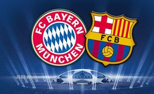 PREDIKSI BAYERN MUNICH Vs BARCELONA : Duel Bayern-Barca Diprediksi Berakhir Seri