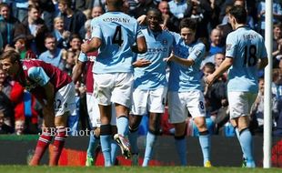 MANCHESTER CITY VS WEST HAM : 2-1 Untuk City, Beri Penghormatan Foe