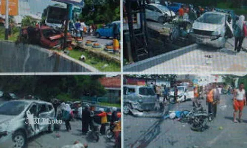 Rem Blong, Bus Nugroho Hajar 6 Sepeda Motor dan Tiga Mobil di Semarang