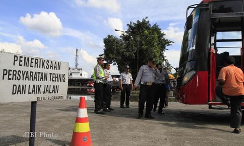 Puluhan Bus di Terminal Tirtonadi Kena Razia 