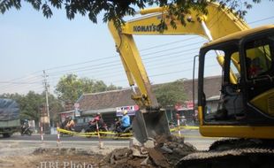 Tahun Ini, Pelebaran Jalan Solo-Sragen Ditarget Selesai