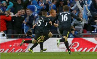 MANCHESTER CITY Vs WIGAN ATHLETIC : Gol Telat Watson Bawa Wigan Juarai Piala FA