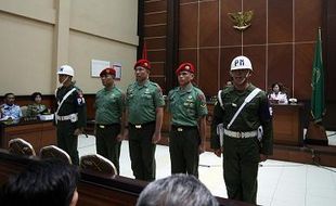 SIDANG TERSANGKA PENEMBAKAN LAPAS CEBONGAN 