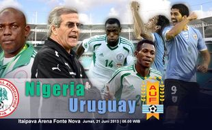 PIALA KONFEDERASI : Prediksi Uruguay vs Nigeria, Pasti Seru!