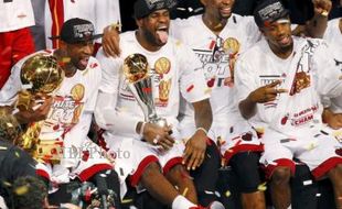 'King' James Gemilang, Miami Heat Juara