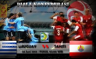 PIALA KONFEDERASI : Prediksi Uruguay vs Tahiti, Tetap Menarik