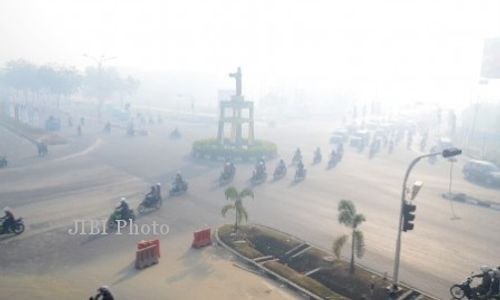 KABUT ASAP RIAU : 67 Orang Jadi Tersangka Pembakaran Hutan