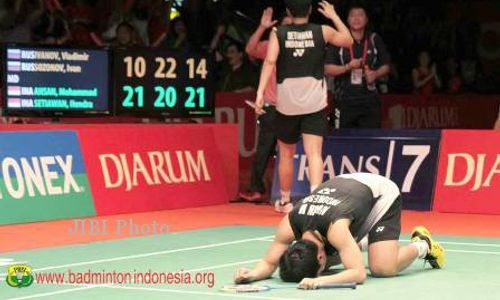 INDONESIA OPEN 2013 : Ahsan/Hendra Jungkalkan Ganda Peringkat I