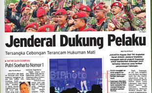 HARIAN JOGJA HARI INI: Jenderal Dukung Pelaku 