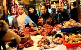 HARGA KEBUTUHAN POKOK : Izin Impor Daging Sapi Sulit Pangkal Meroketnya Harga