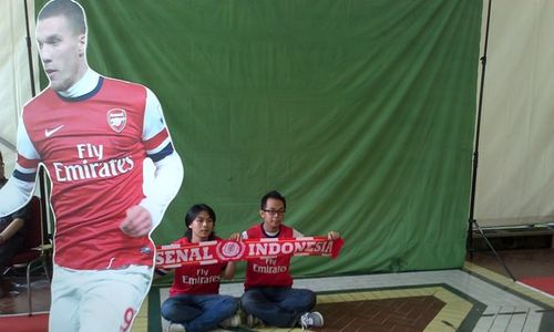  TIMNAS INDONESIA VS ARSENAL : Serunya Arsenal Fair di Gelora Bung Karno