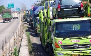 KEMACETAN PANTURA : Ada Proyek Betonisasi, Polda Jateng Kirim Petugas Urai Kemacetan