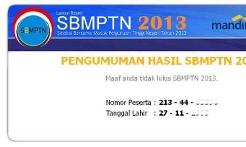 SBMPTN 2013 : Pengumuman Tak Transparan, Panitia Klaim Terima 109.853 Calon Mahasiswa