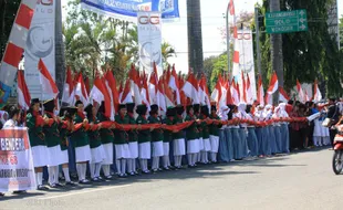 AKSI KIRAB BENDERA MERAH PUTIH