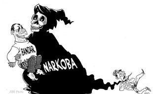 KARIKATUR : BANDAR NARKOBA