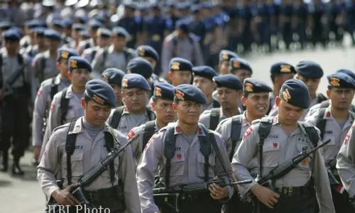  PENGAMANAN RUTAN : Antisipasi Kerusuhan, Rutan Solo Dijaga Polisi