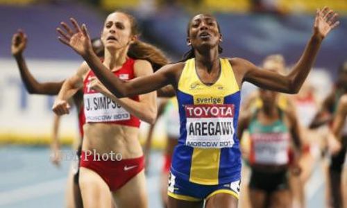 KEJUARAAN DUNIA ATLETIK 2013 : Abeba Aregawi Juarai Lomba Lari 1.500 Meter