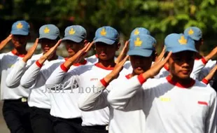 PPI Solo Gelar Lomba Baris-Berbaris di SMA Regina Pacis