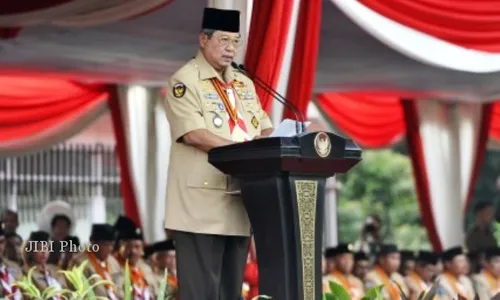 HARI PRAMUKA : SBY Ingin Pramuka Jadi Andalan Hadapi Terpaan Nilai Global