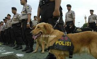 Sterilisasi Kantor KPU dan Bawaslu di Kudus, Polisi Terjunkan Anjing Pelacak