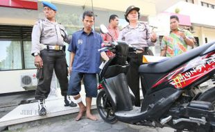 POLISI TANGKAP PENCURI MOTOR