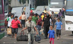 PASCA LEBARAN 2014 : Usai Lebaran, Warga Wonogiri Ramai-ramai Urbanisasi