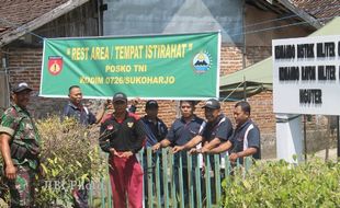  MUDIK LEBARAN 2013 : 3.375 Personel Satpol PP Sukoharjo Disiagakan, Koramil Dirikan Rest Area