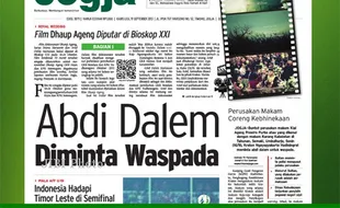 HARIAN JOGJA HARI INI : Abdi Dalem Diminta Waspada