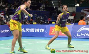 DENMARK OPEN SUPERSERIES 2013 : Pia/Rizki Tumbang, Ganda Putri Indonesia Habis