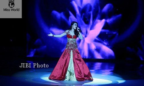 MISS WORLD 2013 : Ssst, Vania Larissa Ternyata Juara Miss World Talent Final 2013