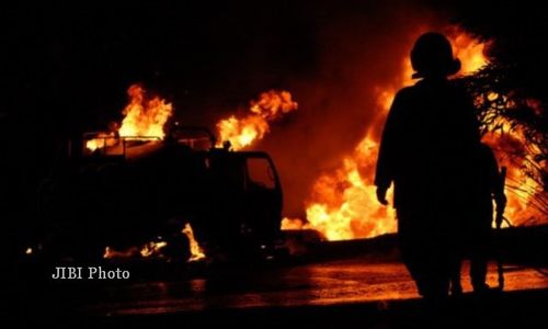 KEBAKARAN SRAGEN : Rumah Terbakar, Pemulung Ini Berkali-Kali Pingsan