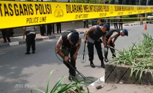 PENEMBAKAN POLISI : OLAH TKP LANJUTAN