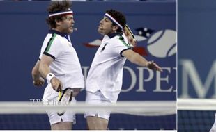 US OPEN 2013 : Pertandingan Ekshibisi 2 Aktor VS 2 Mantan Juara Penuh Tawa